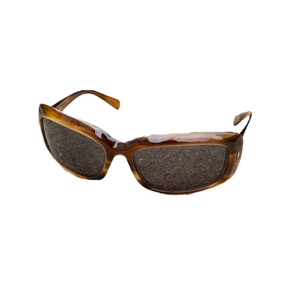 Oliver Peoples Rectangular Tortoiseshell Sunglass… - image 1